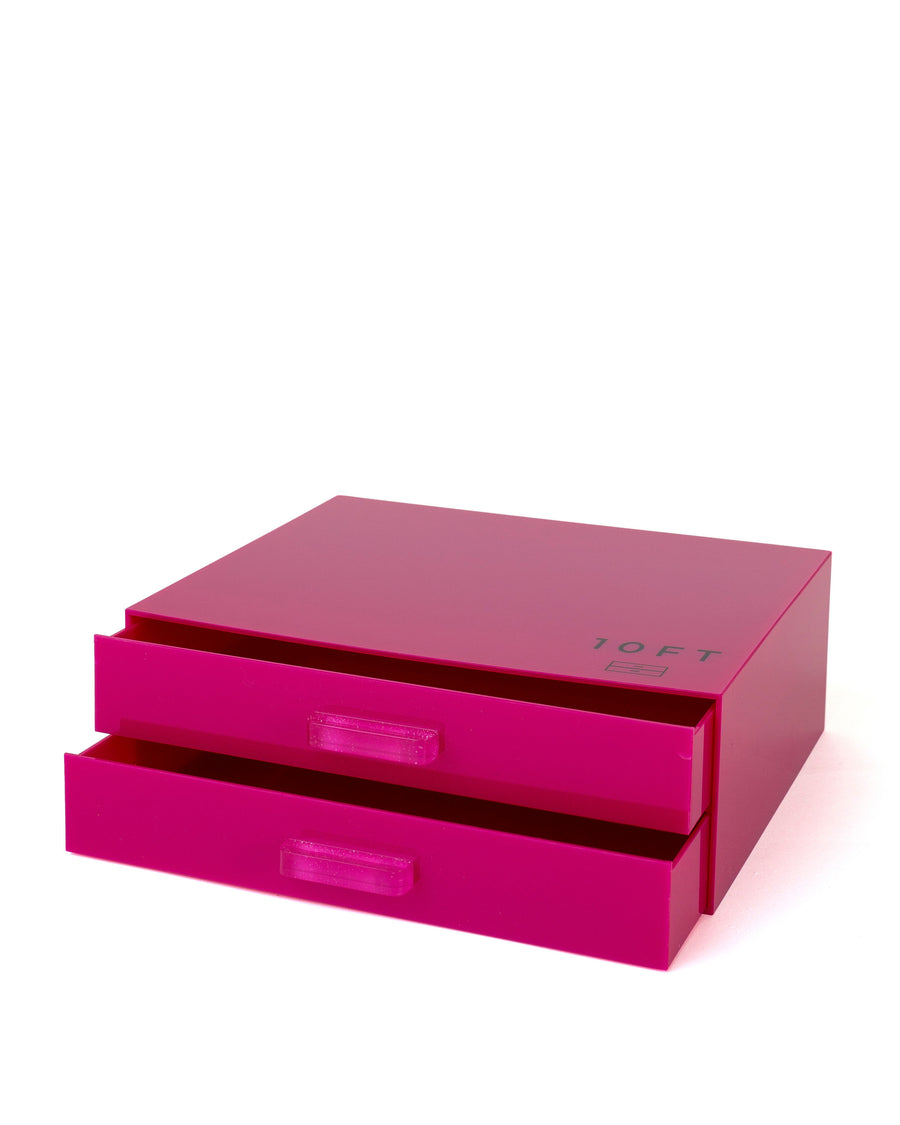 Colourful Double Drawer Makeup Organizer